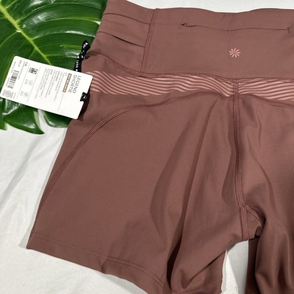 NWT $69 Athleta‎ x Allyson Felix [ 1X ] Legend Shortie Shorts Hearth Rose - Picture 10 of 15